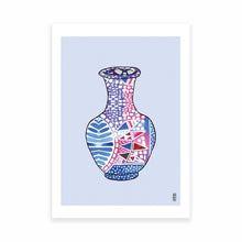Load image into Gallery viewer, Pattern Vase on Lilac Art Print