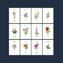 Load image into Gallery viewer, Personalised Birth Month Flower Art Print