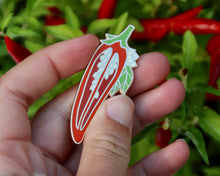 Load image into Gallery viewer, Chilli Pepper Hard Enamel Pin
