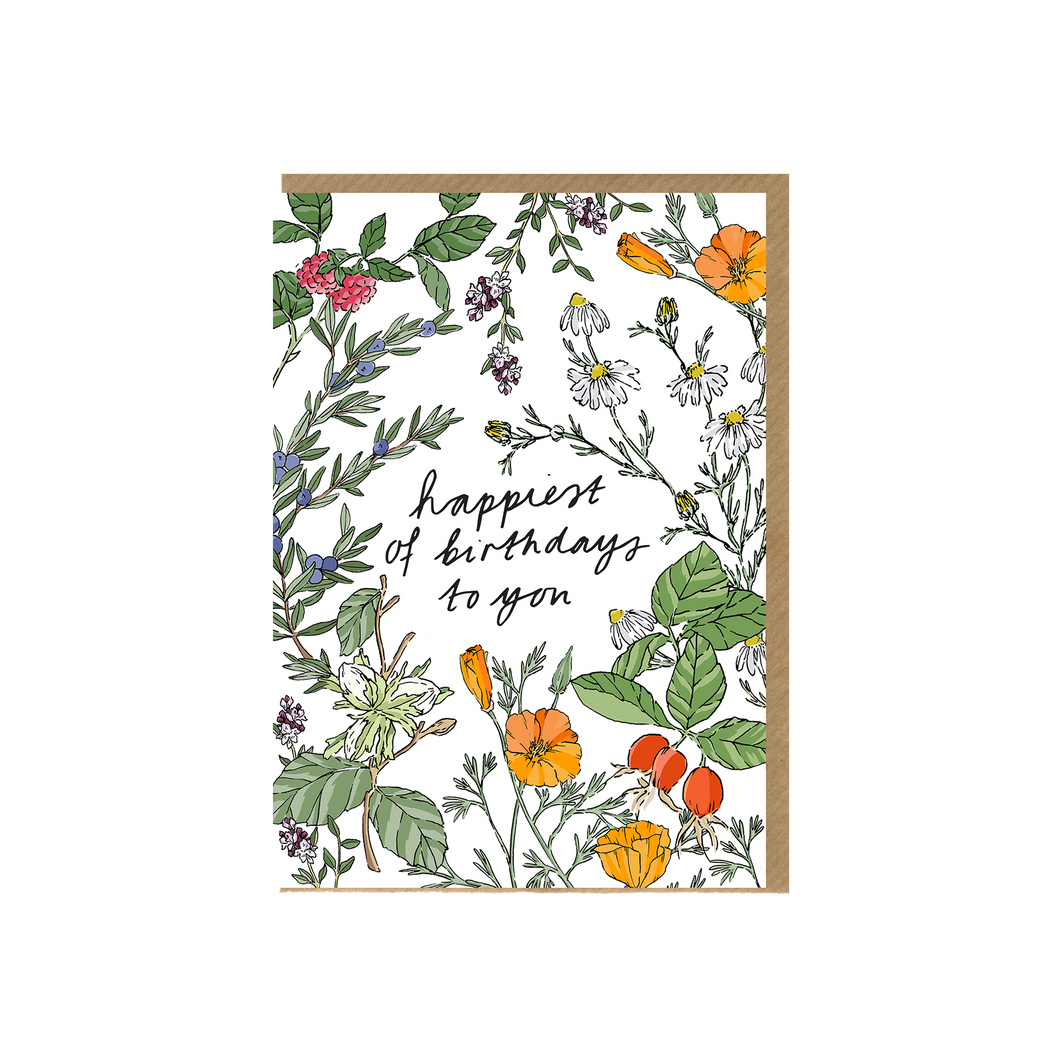 Birthday Flowers Card