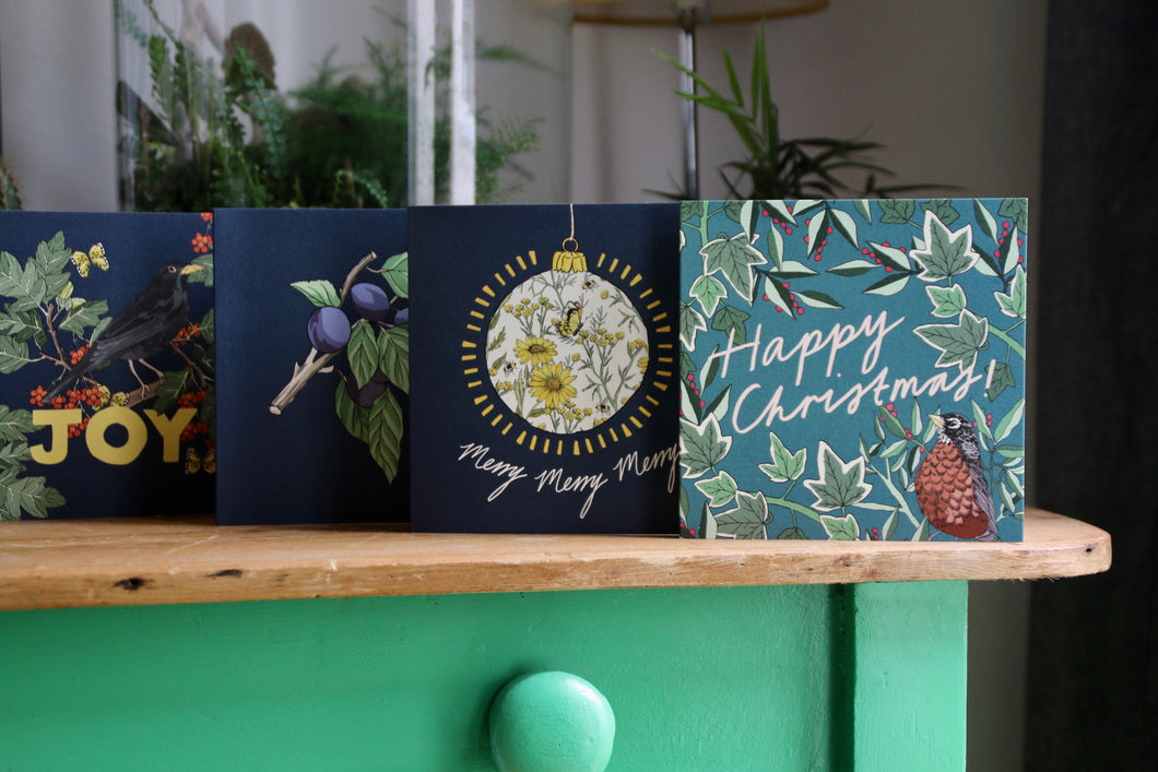 Christmas Card Bundle. Set of 4 Christmas Cards