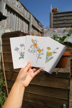 Load image into Gallery viewer, Set of 3 A6 Floral Mini-prints
