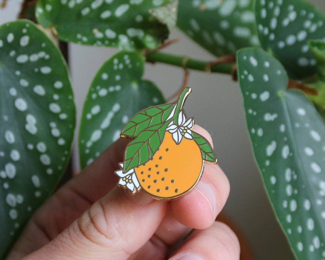 Orange Hard Enamel Pin